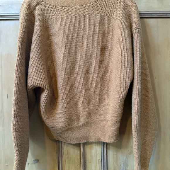 7 for all Mankind Women's Brown Button-Up Sweater - Picture 6 of 6